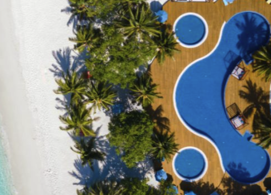 Birds-eye view of Furaveri Maldives